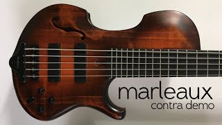 Holy moly what a bass  Marleaux Contra 5 string DemoReview  Nick Latham [upl. by Llertal]