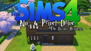 Number 4 Privet Drive The Dursley Residence  The Sims 4 Speed Build [upl. by Bartko]