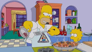 Homero prepara paella Los simpson capitulos completos en español latino [upl. by Jola468]