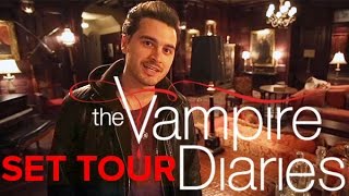 The Vampire Diaries Take a tour of the set Damons bedroom included [upl. by Lydon]