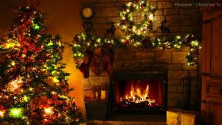 Christmas tree  Christmas lights  Fireplace  3 hours [upl. by Arutek755]