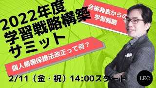 【LEC行政書士】2022行政書士EXPO 2022年度学習戦略構築サミット「合格発表と個人情報保護法改正を踏まえた2022年版学習戦略」 [upl. by Waverley]