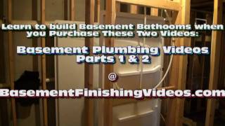 How to Frame and Plumb a Basement Bathroom [upl. by Leggett]