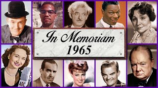 In Memoriam 1965 Famous Faces We Lost in 1965 [upl. by Silvers]