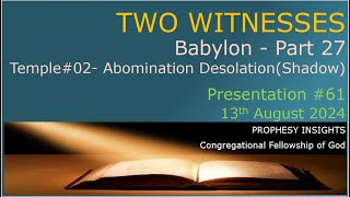 61 Prophecy Insights Two Witnesses [upl. by Dory995]