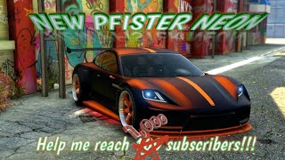 GTA 5 NEW DLC CAR Pfister Neon CUSTOMIZATION [upl. by Aerdnad]