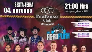 Sexta Feira dia 4 de Outubro de 2024 ao vivo no Pratense Club em São Carlos [upl. by Anni818]