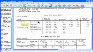 Oneway Repeated Measures Anova  SPSS part3 [upl. by Belvia287]