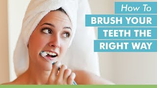 How To Brush Your Teeth The Right Way [upl. by Rrats]