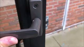 Storefront Mortise Deadlatch Lock Mechanism at 215 S Center Street Royal Oak MI [upl. by Myrna]