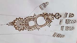 Very beautiful stylish mehndi design💜  easy arabic mehndi  mehandi design  mehndi design  Mehndi [upl. by Lisk]