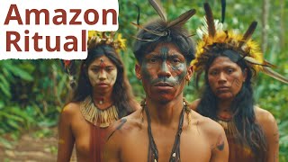 Amazon Painful Ritual of Passage Satere Mawe Path to Manhood Ant Glove Ritual [upl. by Alaine]