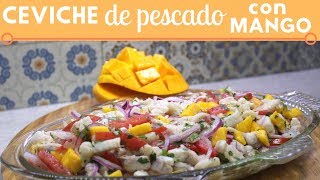 Ceviche de pescado con mango  Cocina de Addy [upl. by Gredel]