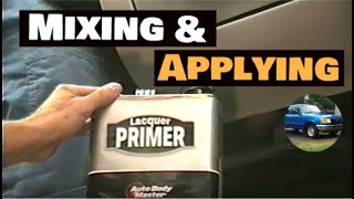 How to Mix Apply and Use Lacquer Primer [upl. by Ahsinoj]