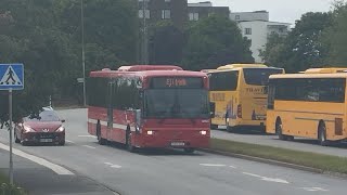 Linje 541 Jakobsberg station  Barkarby station med Nobina 6965 [upl. by Suolhcin]