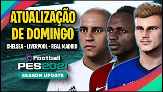 PES 2021 ATUALIZAÇÃO  ICONIC MOMENTS REAL MADRID CHEGANDO  CLUB SELECTION CHELSEA E LIVERPOOL [upl. by Cutter]