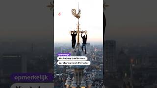 Youtubers beklimmen kerktoren van 123 meter  24062024 [upl. by Kone]