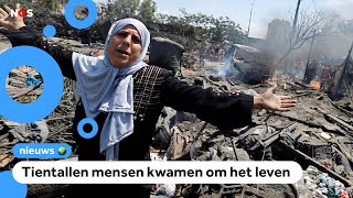 Tientallen doden bij aanval in Gaza [upl. by Ark540]