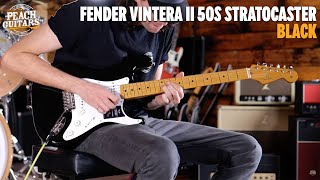 No TalkingJust Tones  Fender Vintera II 50s Stratocaster  Maple  Black [upl. by Anirb21]