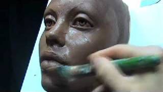 The Art of Sculpting Mask Sculpting face mask in clay [upl. by Yatnohs]