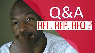 What is RFI RFP RFQ and EOI [upl. by Naerol]