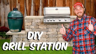 Build with Roman  How to Build a Willard Grill Station w Kamado Pad  Tips and Tricks [upl. by Nahsyar]