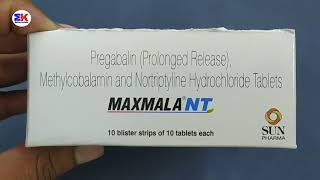 Maxmala NT Tablet  Pregabalin Methylcobalamin and Nortriptyline Tablets  Maxmala NT Tablet Uses [upl. by Ahkihs922]