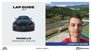 iRacing Lap Guide Mercedes AMG GT4 at Mugello [upl. by Madelina]