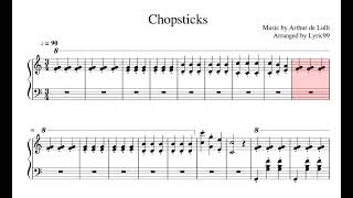 Chopsticks Piano Sheet Music [upl. by Cochrane]