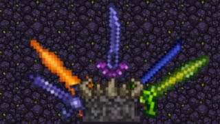 How to craft Nights Edge in steps Terraria [upl. by Aicinet429]