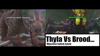 20 Thylacoleo VS Broodmother XBOX Official Server ENG [upl. by Aneras381]