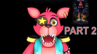 GLAMROCK FOXY PLAYS FNAF SB Ruin Part 2  Ruined Monty Jumpscare amp Eclipse Boss Fight [upl. by Htevi]