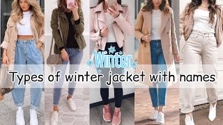 Different types of jacket with names for girls womenWinter jacket for girls women with namesWinter [upl. by Pendleton]