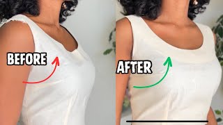 How To Fix A Gaping Neckline  Easy Technique [upl. by Ledoux]