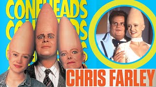 Every CHRIS FARLEY Scene in CONEHEADS [upl. by Riane]