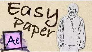 Paper Cutout quotStop Motionquot Effects  After Effects Tutorial [upl. by Ennairek]