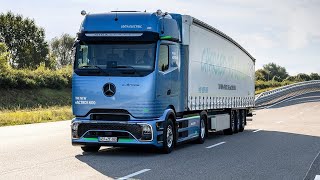 New 2025 Mercedes e Actros 600  Test Driving “International Truck of the Year 2025” [upl. by Annehs752]