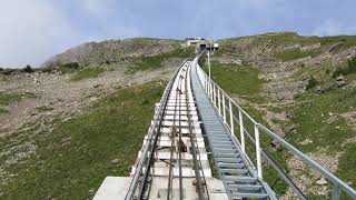 Standseilbahn 371102 Niesenbahn Schwandegg  Niesen Kulm Bergfahrt  funicular [upl. by Aciras]