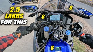 2024 Yamaha R15 M Ride Review  Most Expensive 150cc Bike in India [upl. by Eicarg979]