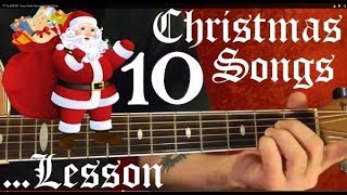 10 Christmas Songs Guitar Lesson🎉✨ [upl. by Donaldson343]