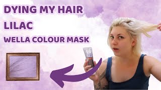 How to Dye your Hair with Wella Colour Fresh Mask in Lilac Frost  Before and After [upl. by Perseus528]