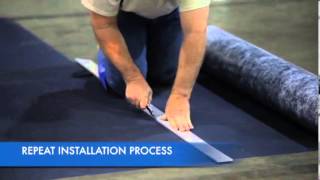 VersaShield MBX Rolled Moisture Barrier for Concrete Floors Installation [upl. by Arst900]