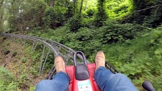 Gatlinburg Mountain Coaster onride HD POV 60fps [upl. by Lekram858]