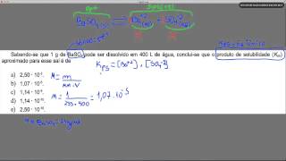 Produto de Solubilidade  Kps [upl. by Fusuy]