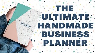 The ULTIMATE 6 month Handmade Business Success Planner for Etsy Sellers and Productbased Bosses 📓 [upl. by Romeu]