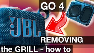 Removing the grill of JBL GO4 Bluetooth speaker How to and sound test [upl. by Anilesor]