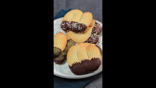 Spritz au chocolat  Le meilleur des biscuits pour attendre Noël 🎄 [upl. by Aysa]