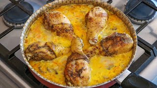 Pollo guisado con champiñones y zanahorias ¡Delicioso 🤭 [upl. by Teryn]