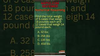 Napolcom Reviewer  Numerical Reasoning  Mock Test 1 of 30 napolcomexam napolcomreviewer short [upl. by Yarazed916]