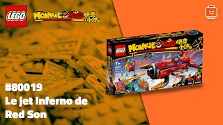 LEGO Monkie Kid 80019 Le jet Inferno de Red Son [upl. by Netty]